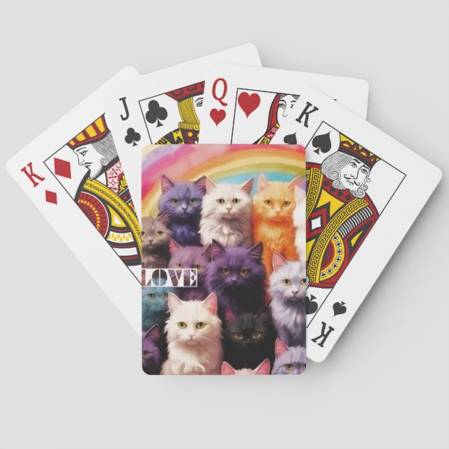 Baralho Cute & Artistic Cat Poker Cards (Verso)