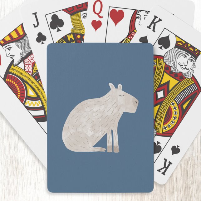 Baralho Cute Capybara (Cute fun Capybara playing cards for animal lovers.)