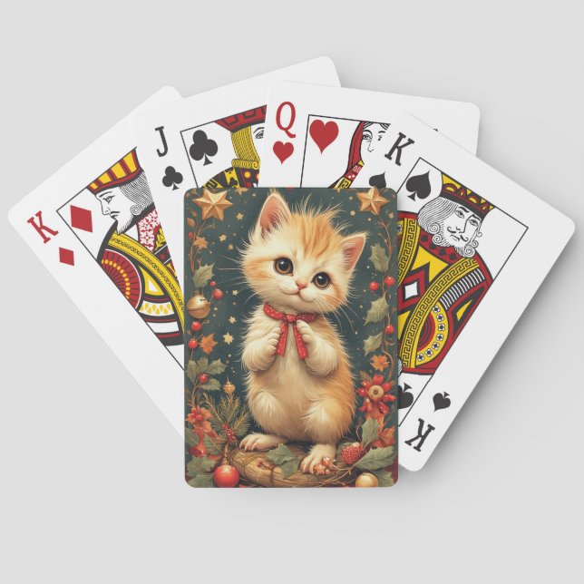 Baralho Cute Holiday Kitten  (Verso)