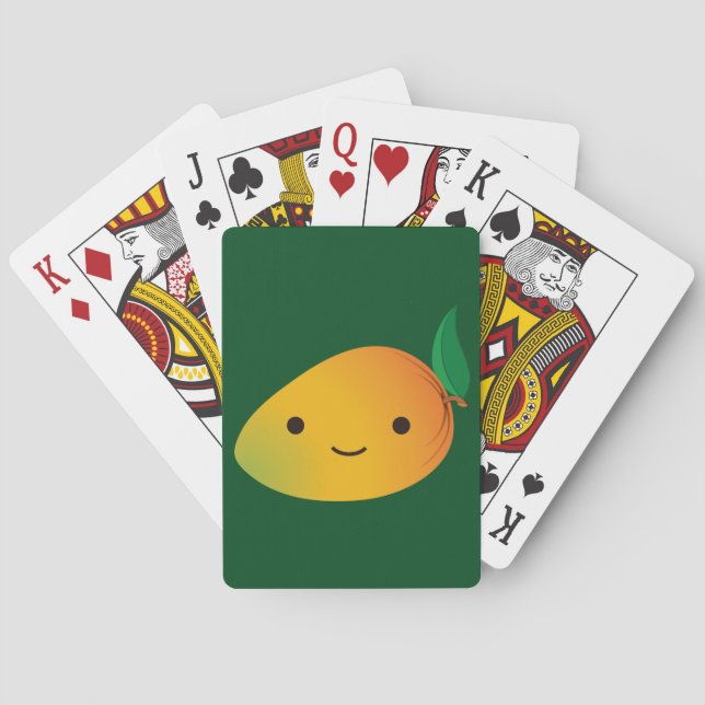 Baralho Cute Kawaii sorrindo Mango (Verso)