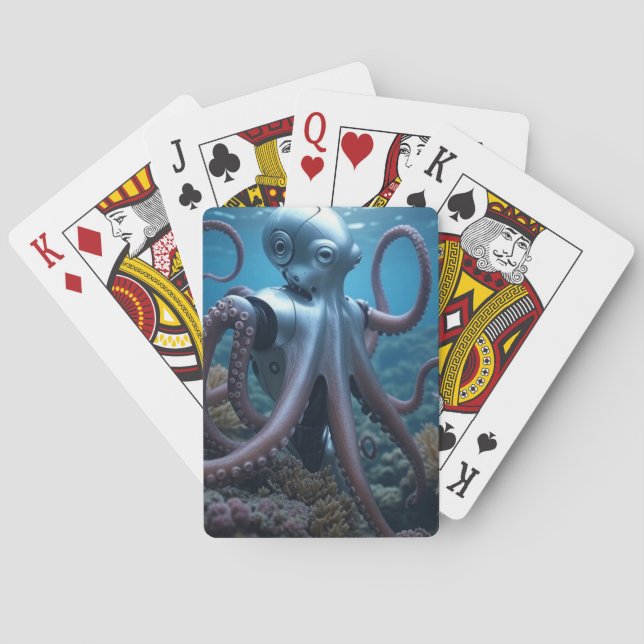 Baralho Cyber Octopus Poker jogando cartas (Verso)