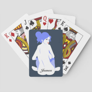 Baralho Da "cartões de jogo personalizados do selo