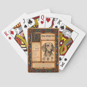 Baralho Dachshund, Arte Medieval de Bestiário