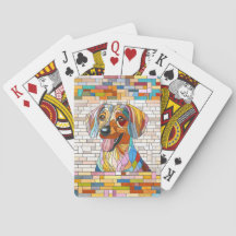 Dachshund dog - Doxie - mosaico colorido