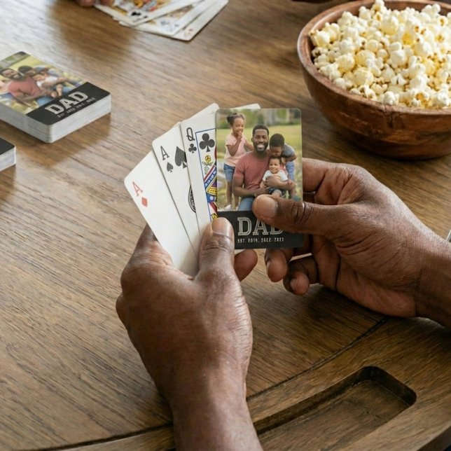 Baralho Dad Established Black Bold Photo  (Criador carregado)