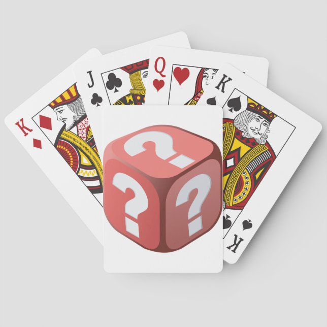 Baralho Dados com os cartões de jogo dos pontos de (Verso)