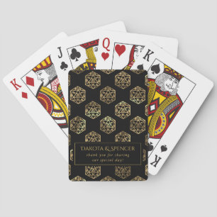 Baralho Dados de RPG   Gamer de Mesa de Fantasia Dourada P