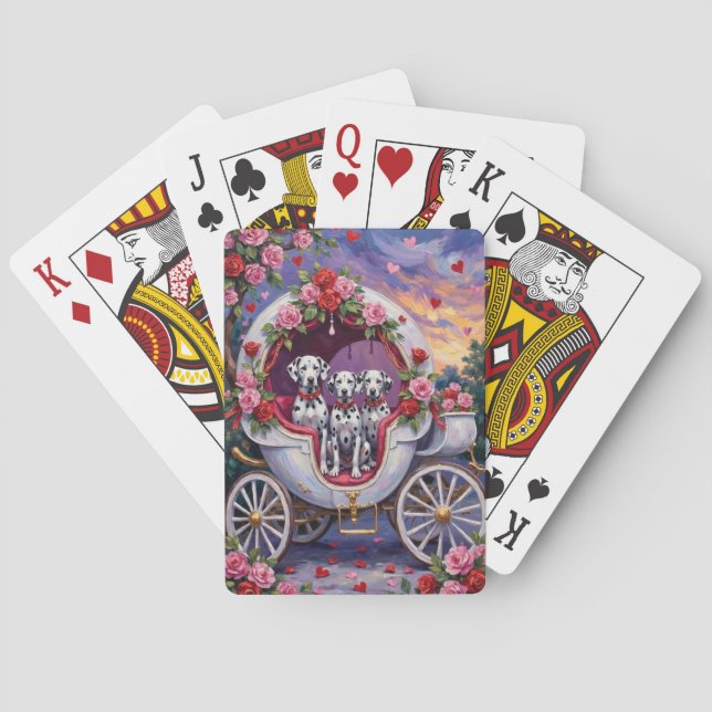 Baralho Dalmatian Dog Valentine's Day  (Verso)