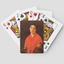 Dama de Vermelho (Arte Italiana Vintage)
