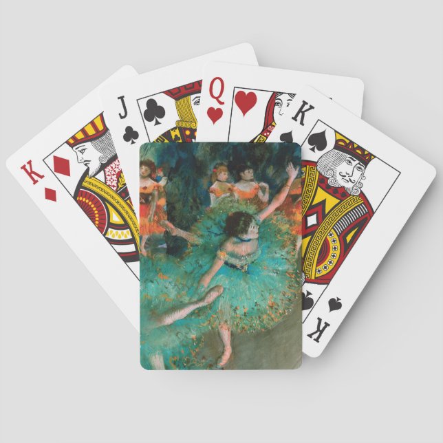 Baralho Dançarinos no verde por Edgar Degas (Verso)