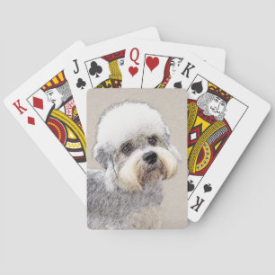 Baralho Dandie Dinmont Terrier pintando arte canina origin
