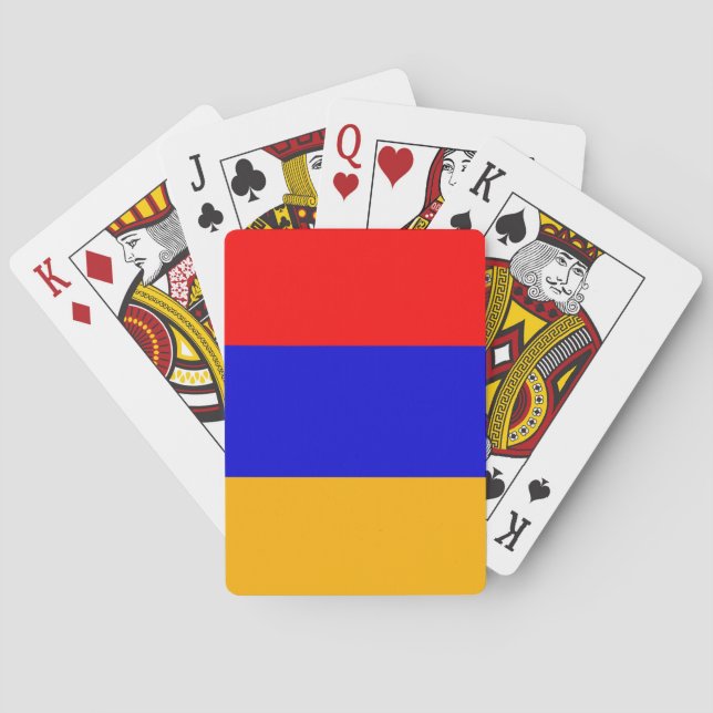 Baralho de Cartas com a Bandeira da Armênia (Verso)