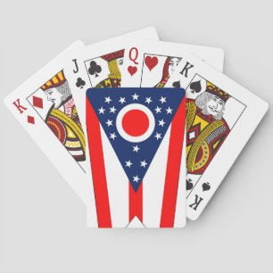 Baralho de Cartas com a Bandeira de Ohio, EUA