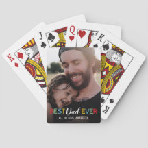 Baralho de Cartas com Foto do Melhor Pai de Todos