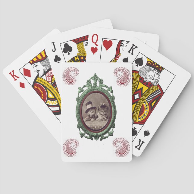 Baralho de Cartas de Gatinhos Brincando (Verso)
