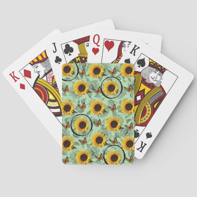 Baralho de Cartas de Jogar do Girassol (Verso)