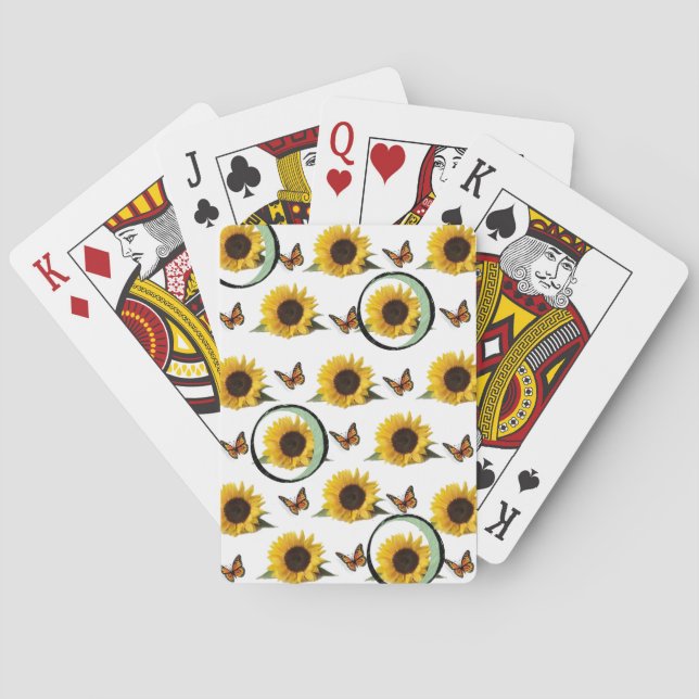 Baralho de Cartas de Jogar do Girassol (Verso)