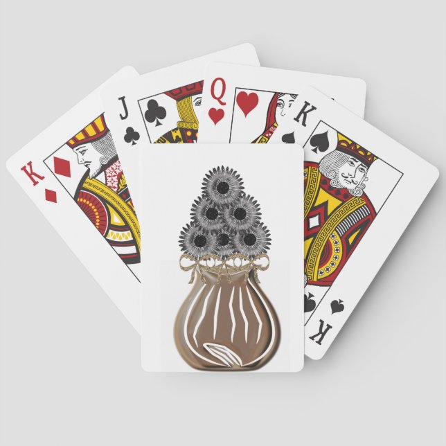 Baralho de Cartas de Jogar Florais (Verso)