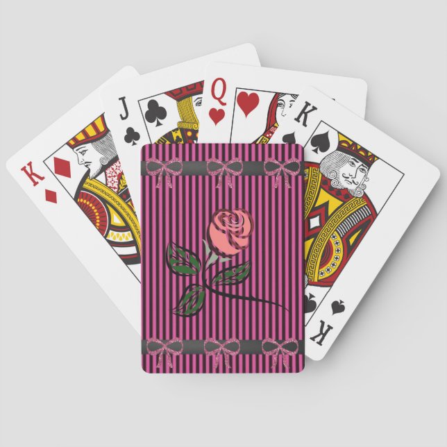 Baralho de Cartas de Jogar Florais (Verso)