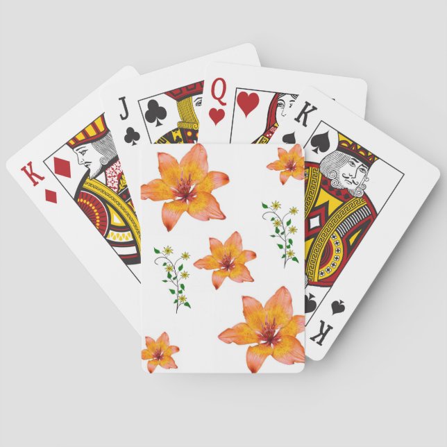 Baralho de Cartas de Jogar Florais (Verso)