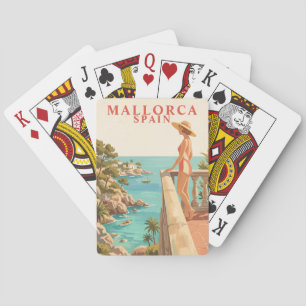 Baralho de Cartas de Maiorca Espanha Viagem Vintag