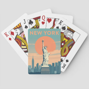 Baralho de Cartas de Nova York Cidade Viagem Vinta