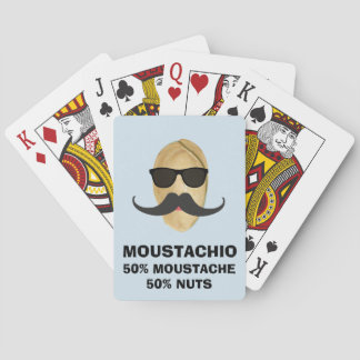 Baralho de Cartas de Piada do Bigode de Pistácio E