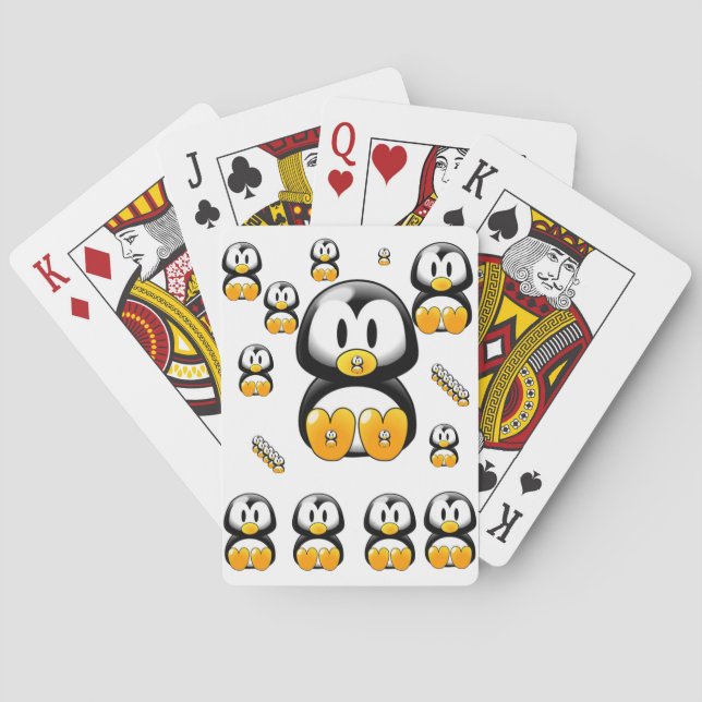 Baralho de Cartas de Pinguim (Verso)