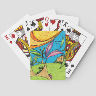 Baralho de Cartas, Diversão de Verão no Quintal Do
