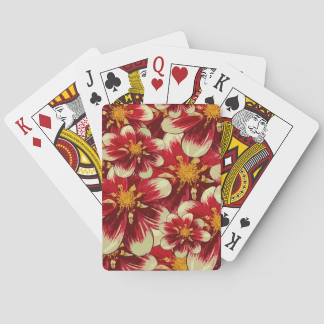 Baralho de Cartas Floral (Verso)