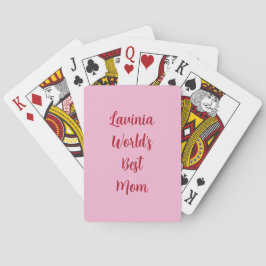 Baralho de Cartas Melhor Mãe do Mundo Rosa