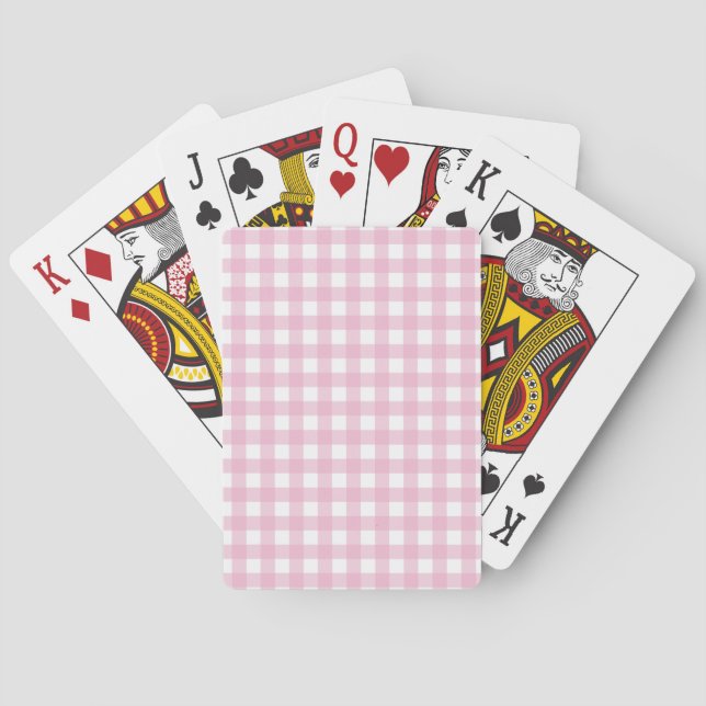 Baralho de Cartas Xadrez Rosa (Verso)