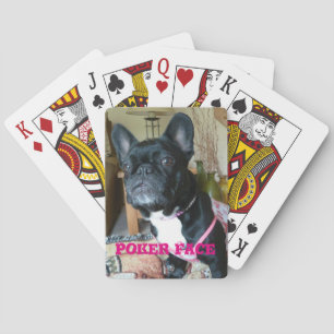 Baralho De "cartões de jogo da cara póquer" do buldogue
