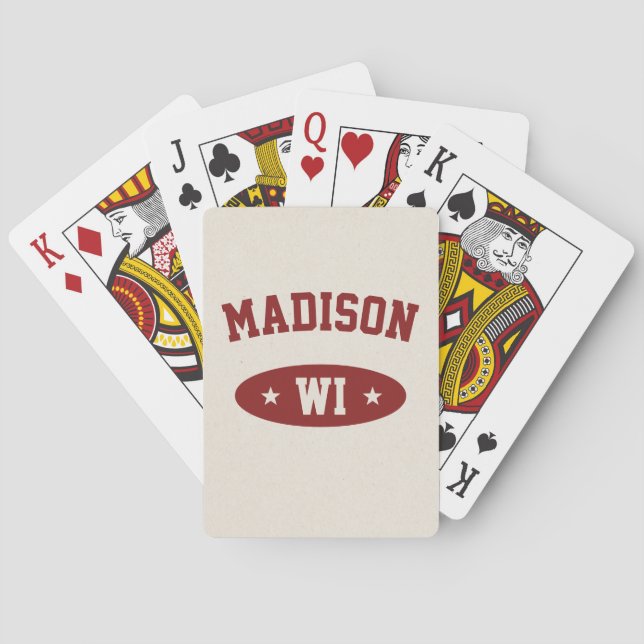 Baralho de Wisconsin Estilo Colegial Vintage (Verso)