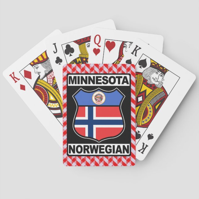 Baralho Deck de Cartão Americano Minnesotan Norueguês (Verso)