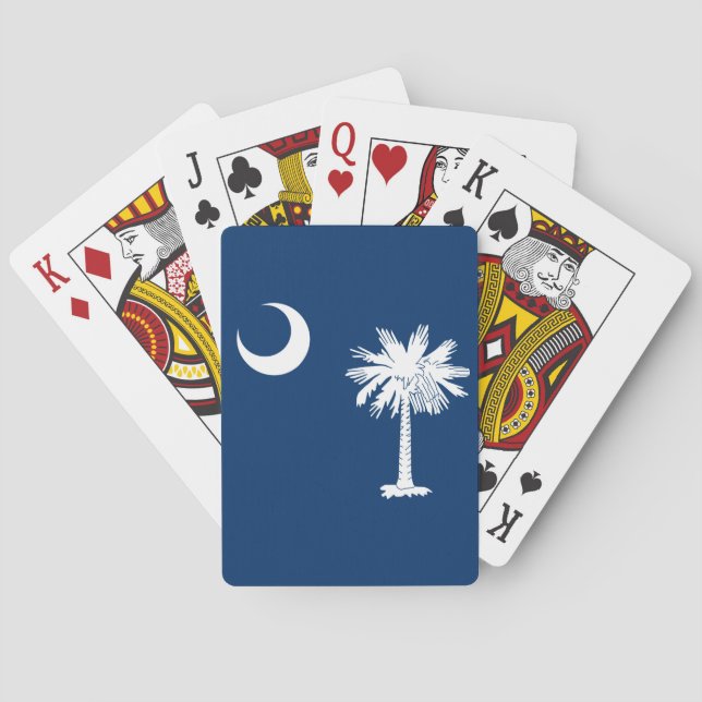 Baralho Decor de Bandeira do Estado da Carolina do Sul (Verso)