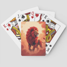 Baralho Deep Crimson Glow – The Lion of Burning Destiny.