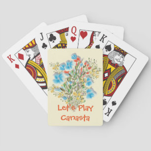 Baralho Deixe-nos jogar cartões do Canasta