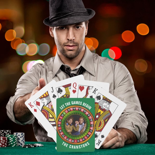 Baralho Deixe os jogos começarem a roletar Design (Criador carregado)