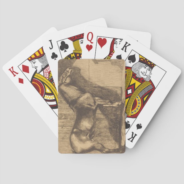 Baralho Desenho de um Pony (por Paul-Albert Besnard) (Verso)