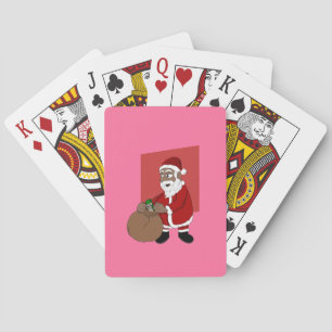 Baralho Desenhos animados pretos de Papai Noel