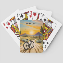 Baralho Desert Rat Cycling Mountain Bike Pôr do Sol Person