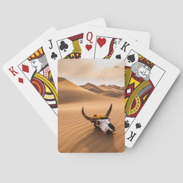 Baralho Deserts | Cow Skull Rippled Sand Dunes (Verso)