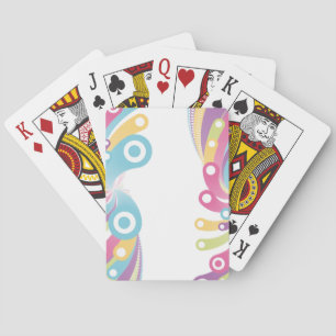Baralho Design de círculos coloridos personalizáveis