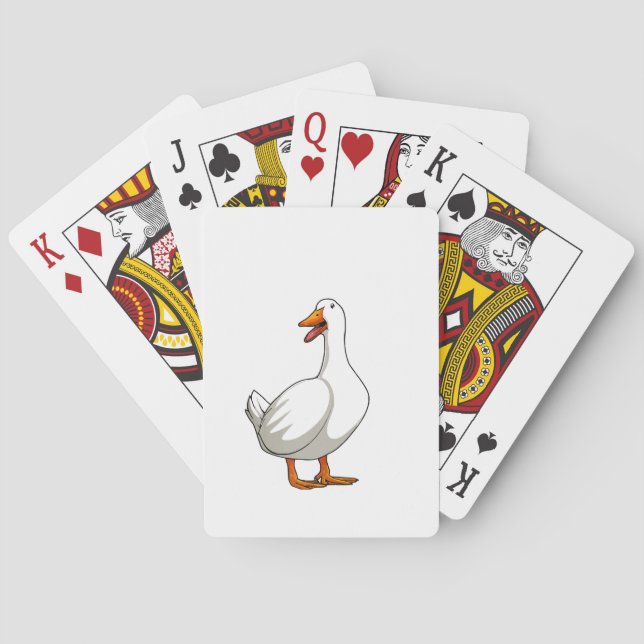 Baralho Design de Pato Bonito Homens Aves Aquáticas Pássar (Verso)