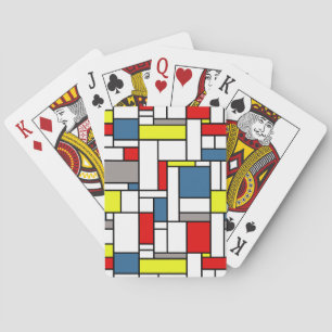 Baralho Design do estilo de Mondrian