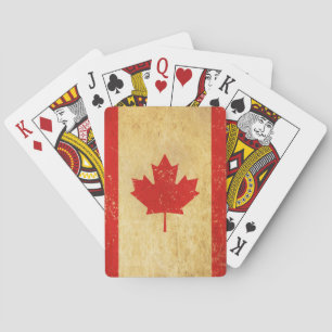 Baralho Design do Flag Vintage do Canadá