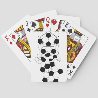 Baralho Design do padrão da bola de futebol