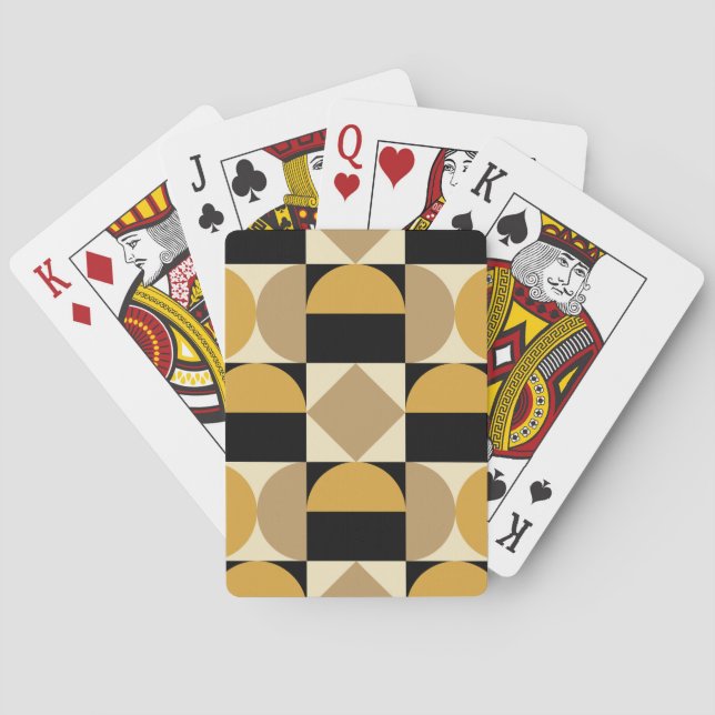 Baralho Design Geométrico Estilo Retro Mod anos 70 (Verso)