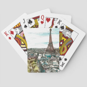 Baralho Destinos  Torre Vintage Eiffel em Paris